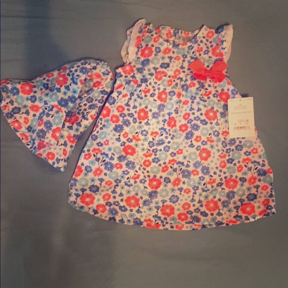 Consigning TUES 4/20‼️Blue & Coral Dress & Hat